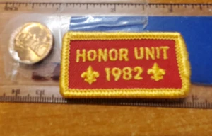 Honor Unit 1982 Embroidered Patch, BSA Boy Scouts Of America Uniform - Picture 1 of 1