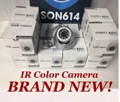 4x Cámaras de Seguridad Color 3.6mm 650TVL 24LED Día/Noche 12VDC BESNT BS-626SK NUEVAS Foto 1 de 4