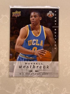 Tarjeta de novato Russell Westbrook 2008-09 Upper Deck primera edición (RC) #262 - Imagen 1 de 2