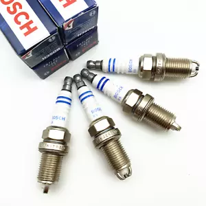 4x BOSCH Zündkerze FR7LDC+ 0242235668 Für BMW Audi A3 A4 A6 VW Golf Jetta Passat - Picture 1 of 6
