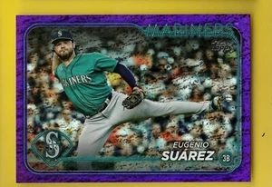 2024 Topps 231 Eugenio Suarez Purple Foil 369/799 Mariners 3rd base - Picture 1 of 2