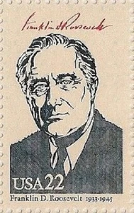 US 2219d Ameripex'86 President Franklin D Roosevelt 22c Single MNH 1986 - Bild 1 von 1