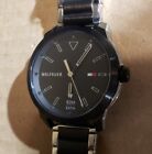 Tommy Hilfiger Classic Watch With 44mm Black Face & Silver & Black Bracelet