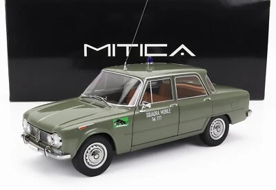 MODELLINO AUTO STATICO ALFA ROMEO GIULIA 1.6 TI POLIZIA MILANO 1963 SCALA 1/18 - Immagine 1 di 4