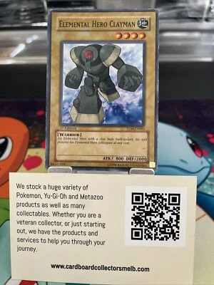 Yu-Gi-Oh Yugioh ELEMENTAL HERO CLAYMAN TLM-EN003 Common LP-MP - Image 1 of 2