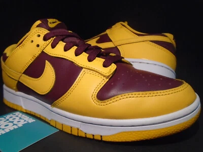NIKE Dunk Low Retro Arizona State Sun Devils Universidad Dorado Blanco Borgoña 8.5 Foto 1 de 4