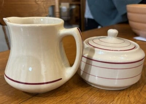 Vintage Inca Ware Sugar Bowl And Creamer Shenango Brand - Picture 1 of 5