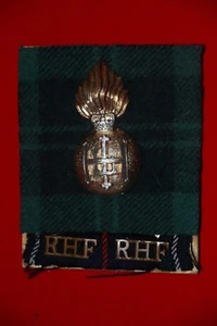 TÍTULOS ORIGINALES DE INSIGNIA GORRA MODERNA DEL EJÉRCITO BRITÁNICO Y FUSILEROS TARTAN HIGHLAND - Imagen 1 de 1