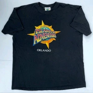 Vintage Orlando Universal Studios Islands Of Adventure Herren XL T-Shirt schwarz - Bild 1 von 5