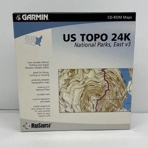 Garmin TOPO US 24K National Parks West v2 CD Book CD - Open Box New Complete - Picture 1 of 4