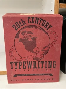 Vintage 1942 20th Century Typewriting 4th Edition Two Year Course Book DD-6 - Picture 1 of 9