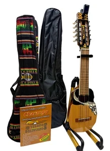 Bolivian Charango ideal for advanced musicians 2 Cases, Joyo Tuner, Guitar Capo. - Picture 1 of 24