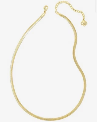 Kendra Scott Kassie Collar Cadena Eslabón Reversible Chapado en Oro 14K - Oro/Plata Foto 1 de 4