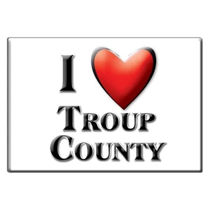 Troup County - Imán de nevera I Love Souvenir Idea de regalo de Estados Unidos - Imagen 1 de 10