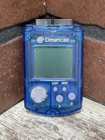 SEGA Dreamcast VMU Memory Card 🔥 Blue HKT-7000 &mdash;WORKS GREAT! 🔥 &mdash;FAST SHIPPING!