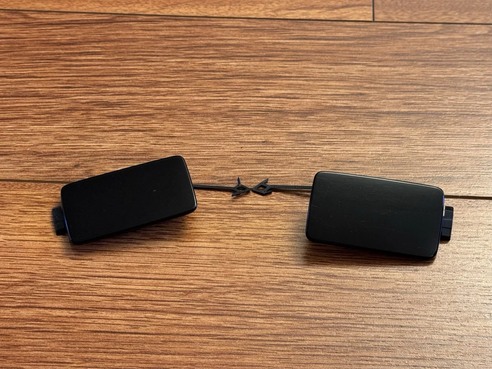 Parachoques trasero OEM 2018-2020 Audi Q5 SQ5 gancho de remolque cubierta de ojo par negro Foto 1 de 4