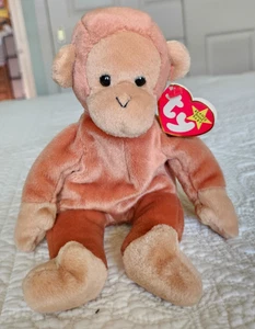 Bongo - 1995 Ty Beanie Babies Collection - Monkey - Vintage - mit Etikett - Bild 1 von 4