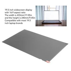 19.5 Inch Laptop Screen Filter Professional 16:9 Aspect Ratio Detachable P IDM - Afbeelding 1 van 12