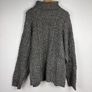 Vintage Abercrombie & Fitch The Big Pullover Wolle grau Medium Rollkragen Fischer - Bild 1 von 3
