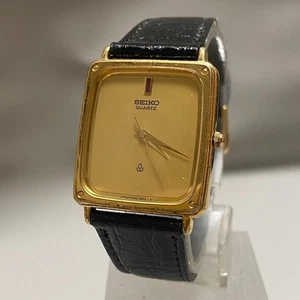 Reloj de cuarzo vintage raro SEIKO Chariot 6030-5520 estilo tanque dorado 22 mm - COMO NUEVO - Imagen 1 de 5
