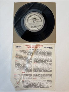 No Artist Technical 7” Stereo-Monophonic Test Record 1 on Electronics World - Picture 1 of 6
