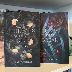 Signed Threads That Bind Us & Lies That Break Us By Rae Douglas Paperback OOP - Bild 1 von 11