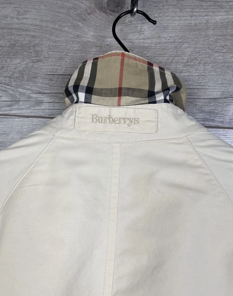Gabardina vintage Burberry con jaula bajo el cuello para hombre EE. UU. M / UE 48-50 Foto 1 de 4