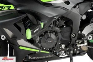 Puig 3-Piece Engine Protective Cover Kit 2009-2025 Kawasaki Ninja ZX-6R- 21513N - Picture 1 of 3