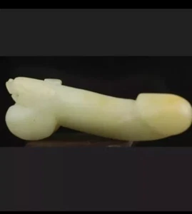 Anatomía para hombre de jade natural chino antiguo tallado a mano de 3,7 pulgadas - Imagen 1 de 6