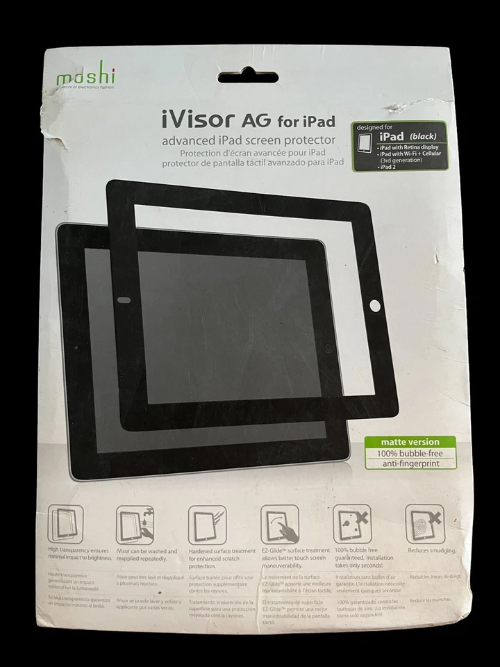 Moshi iVisor AG Matte Finish Screen Protector for iPad - Image 1 of 4