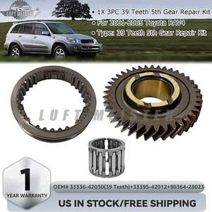 3PC 39 Teeth 5th Gear Repair Kit 33336-42030 33395-42012 For 2001-05 Toyota RAV4 - Picture 1 of 17