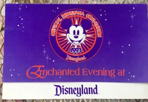 1993 Convención Oficial de Disneyana Toontown Noche Encantada Disneyland Invitación - Imagen 1 de 4