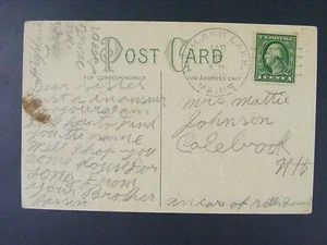 Highland Lake Maine Cumberland 1913 Type 3/2 Doane Cancel Postcard DPO 1900-16 - Picture 1 of 2