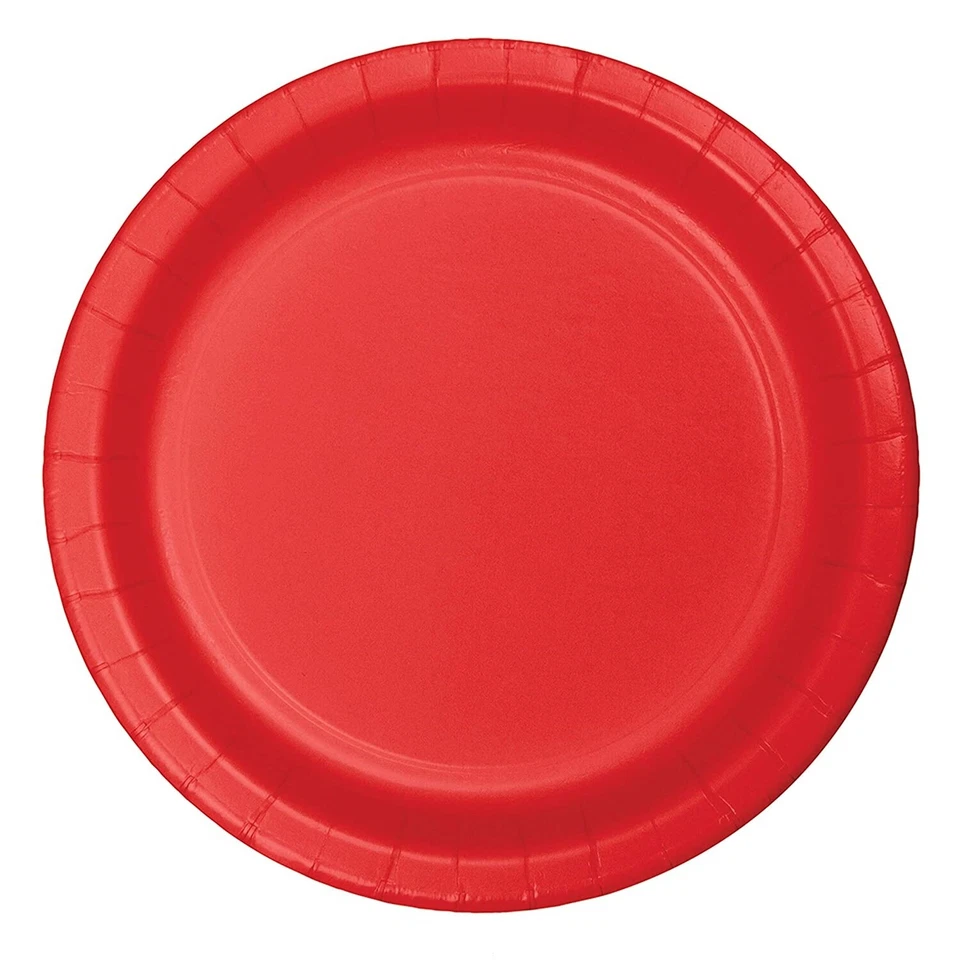 CEG Paper Banquet Plates, Classic Red (501031B) - Image 1 of 1