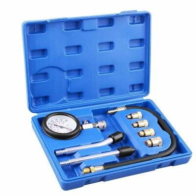 KOMPRESSIONSTESTER FÜR BENZIN MOTOR 0-20 BAR KOMPRESSION PRÜFER MEßEN WERKZEUG - Bild 1 von 4