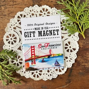 San Francisco * Imán de regalo * EE. UU. DecoGreet * Regalo * Nuevo en paquete * Vacaciones - Imagen 1 de 5