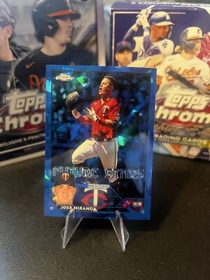 2023 Topps Chrome Sapphire Edition Future Stars Jose Miranda José Miranda #505 - Image 1 of 4