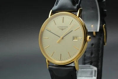 [NEAR MINT] LONGINES Grande Classic L4.720.2 Gold Dial Date Day Qz Men's Watch - Image 1 of 4