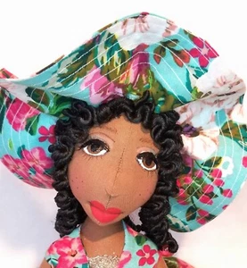 Clearance Sale black doll 🌺Floral 🌺 print 12''✊#African #American #Dolls - Picture 1 of 16