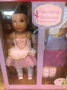 American Girl Sparkling Ballerina Doll & Outfit Set (Dark Hair), Costco set - Picture 1 of 4
