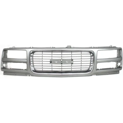 New Front Grille For 1996-2002 GMC Savana 1500 3500 Headlight Gray Plastic - Image 1 of 4