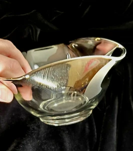 MCM Silver Fade Mirrored Candy Dish or Nut Bowl 1960’s Vintage - Picture 1 of 12