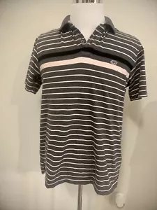 Camisa de golf Ecko Unlimited gris manga corta a rayas para hombre L algodón alta calidad - Imagen 1 de 6