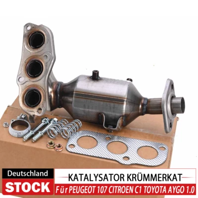 COLLETTORE CATALIZZATORE PREKAT ACCESSORI PER CITROEN PEUGEOT 107 1.0 ANNO 05-11 - Immagine 1 di 4