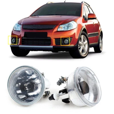 Par de luces antiniebla del parachoques delantero izquierdo y derecho son adecuadas para Suzuki SX4 2007-2012 Foto 1 de 4