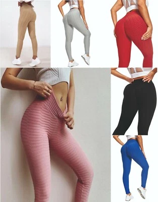 TIK TOK Leggings Ladies Women's Gym Lift High Waist Fitness Yoga Hot Pants NEW - Image 1 of 4