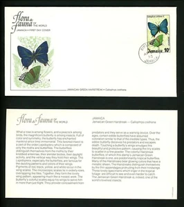 Postal History Jamaica FDC #435-438 SET OF 4 insects butterfly bugs 1978 - Picture 1 of 5