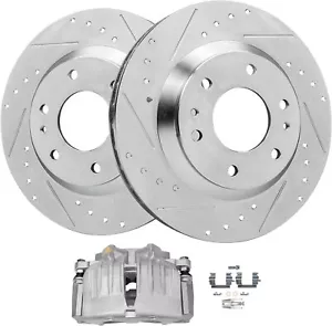 Pinza izquierda rotores perforados delanteros de 12,01"" para Rainier Trailblazer Envoy Bravada - Imagen 1 de 1