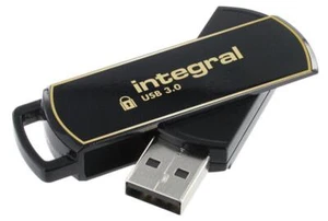 Secure 360 USB 3.0 Flash Drive with Secure Lock II, 8GB - INTEGRAL - Afbeelding 1 van 2