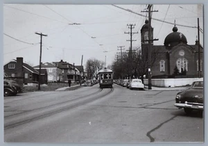 Trolley Photo - Lehigh Valley Transit Streetcar 1950s Allentown PA Vintage - Picture 1 of 2